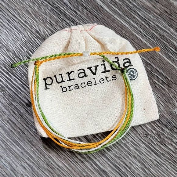 Pura Vida yellow and green bracelet - Picture 1 of 3